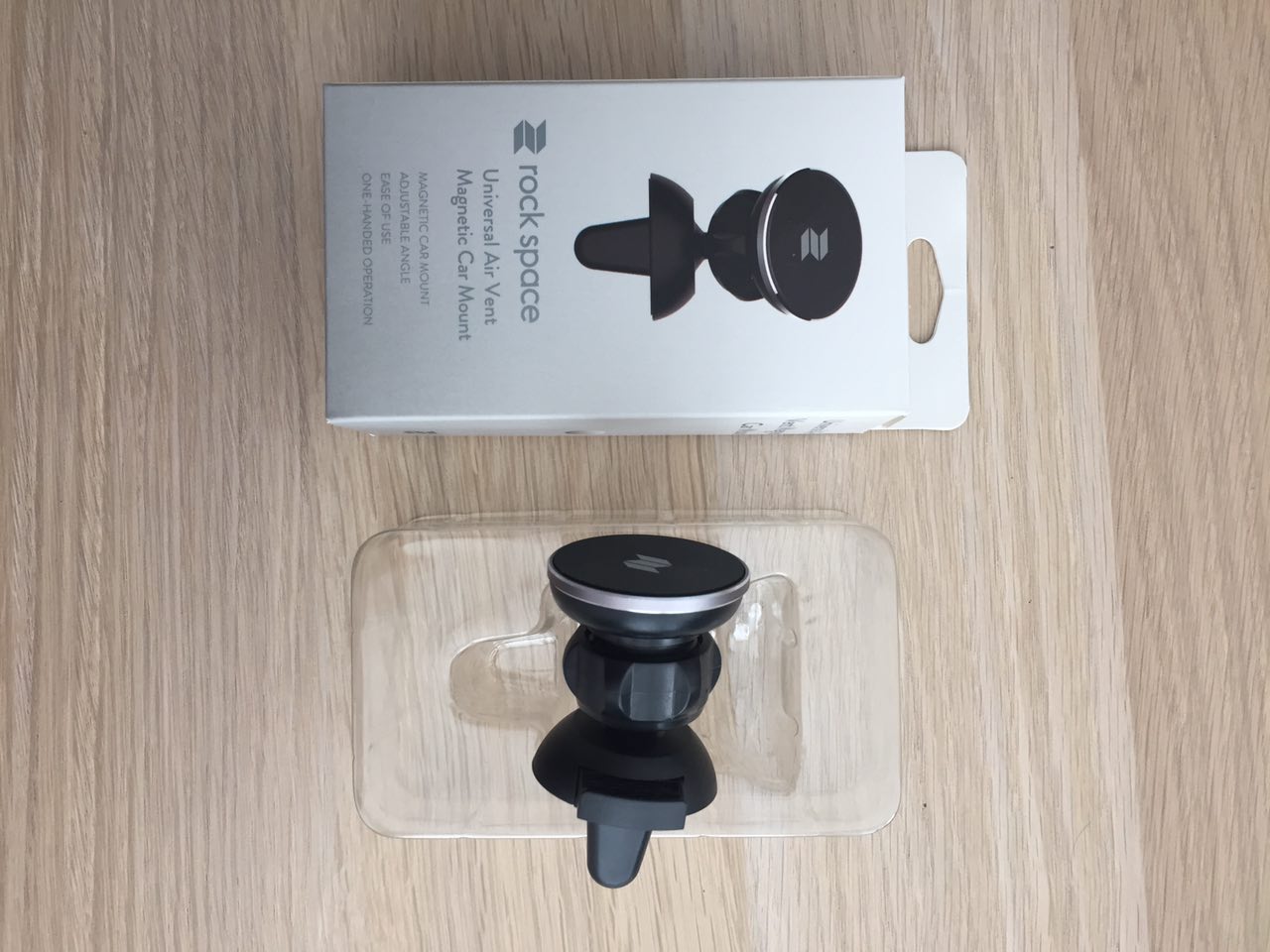 Магнитный автомобильный держатель Rock Universal Air Vent Magnetic Car Mount 2 в воздуховод, цвет "серый"